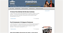 Desktop Screenshot of maestrosparaelexito.com