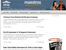 Tablet Screenshot of maestrosparaelexito.com